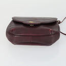 GIVENCHY Valentino Dior Bag Leather 3 Set Brown Bordeaux black Auth 149826-14