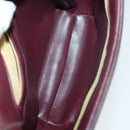 GIVENCHY Valentino Dior Bag Leather 3 Set Brown Bordeaux black Auth 149826-15