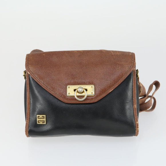 GIVENCHY Valentino Dior Bag Leather 3 Set Brown Bordeaux black Auth 149826