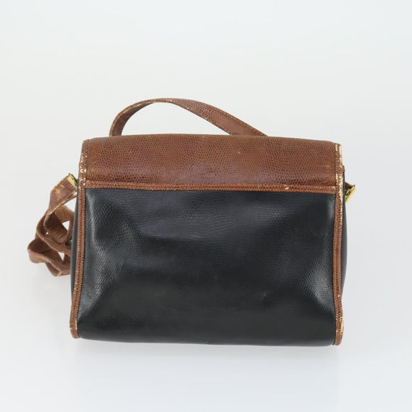 GIVENCHY Valentino Dior Bag Leather 3 Set Brown Bordeaux black Auth 149826