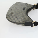 GUCCI GG Supreme Crystal Shoulder Bag PVC 4 Set Black Navy Auth 149829-11