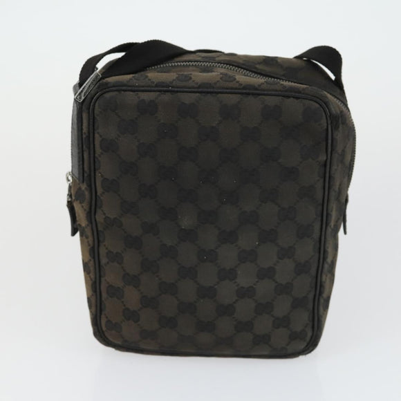 GUCCI GG Supreme Crystal Shoulder Bag PVC 4 Set Black Navy Auth 149829