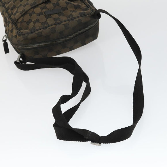 GUCCI GG Supreme Crystal Shoulder Bag PVC 4 Set Black Navy Auth 149829