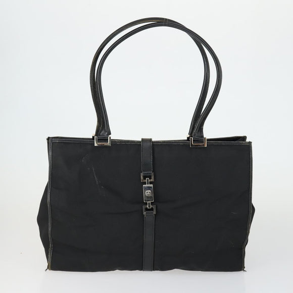 GUCCI GG Supreme Crystal Shoulder Bag PVC 4 Set Black Navy Auth 149829