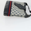 GUCCI GG Supreme Crystal Shoulder Bag PVC 4 Set Black Navy Auth 149829-23