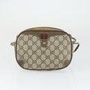GUCCI GG Supreme Shoulder Bag PVC Leather 4 Set Black Beige Auth 149830-15