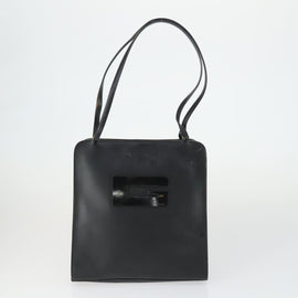 GUCCI GG Supreme Shoulder Bag PVC Leather 4 Set Black Beige Auth 149830 - 0