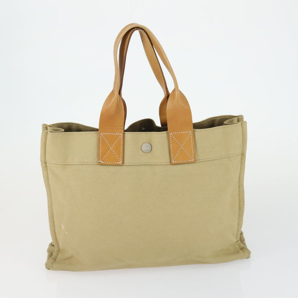BURBERRY Nova Check Blue Label Hand Bag Canvas 2 Set Beige Auth 149834