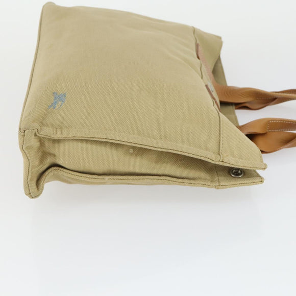 BURBERRY Nova Check Blue Label Hand Bag Canvas 2 Set Beige Auth 149834