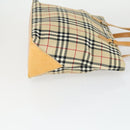 BURBERRY Nova Check Blue Label Hand Bag Canvas 2 Set Beige Auth 149834-4