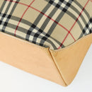 BURBERRY Nova Check Blue Label Hand Bag Canvas 2 Set Beige Auth 149834-8