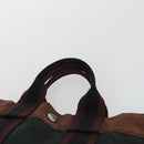 HERMES Fourre Tout Hand Bag Canvas 3 Set Gray Black Navy Auth 149836-20