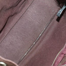 HERMES Fourre Tout Hand Bag Canvas 3 Set Gray Black Navy Auth 149836-22