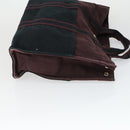 HERMES Fourre Tout Hand Bag Canvas 3 Set Gray Black Navy Auth 149836-4