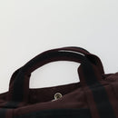 HERMES Fourre Tout Hand Bag Canvas 3 Set Gray Black Navy Auth 149836-6