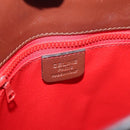 CELINE Hand Bag Canvas Leather Multicolor Gold Auth 149838-17