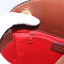 CELINE Hand Bag Canvas Leather Multicolor Gold Auth 149838-20