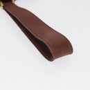 CELINE Hand Bag Canvas Leather Multicolor Gold Auth 149838-7