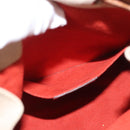 Salvatore Ferragamo Hand Bag Leather Red Silver Auth 149839-20