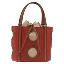 Salvatore Ferragamo Hand Bag Leather Red Silver Auth 149839-13