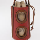 Salvatore Ferragamo Hand Bag Leather Red Silver Auth 149839-4