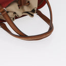 Salvatore Ferragamo Hand Bag Leather Red Silver Auth 149839-7