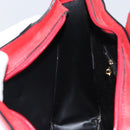 BALLY Shoulder Bag Leather Red Gold Auth 149841-22