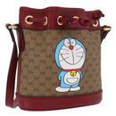 GUCCI GUCCI × Doraemon Micro GG Supreme Bag PVC Beige Gold 647801 Auth 149859SM-1
