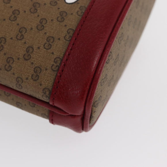 GUCCI GUCCI × Doraemon Micro GG Supreme Bag PVC Beige Gold 647801 Auth 149859SM