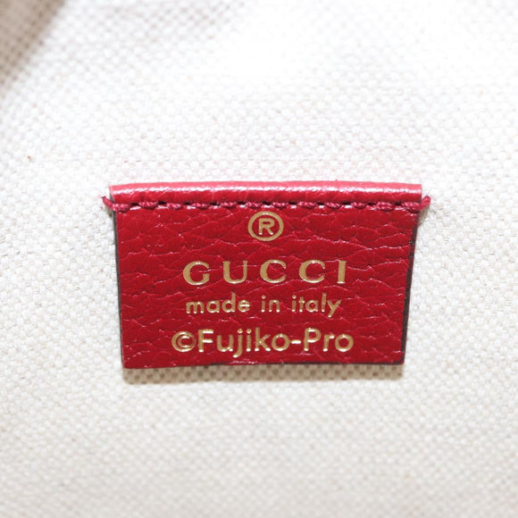 GUCCI GUCCI × Doraemon Micro GG Supreme Bag PVC Beige Gold 647801 Auth 149859SM
