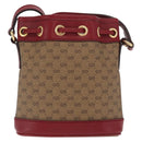 GUCCI GUCCI × Doraemon Micro GG Supreme Bag PVC Beige Gold 647801 Auth 149859SM-2