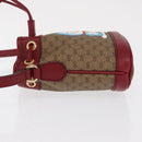 GUCCI GUCCI × Doraemon Micro GG Supreme Bag PVC Beige Gold 647801 Auth 149859SM-4