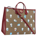 GUCCI GUCCI × Doraemon Micro GG Supreme Bag PVC 2way Beige 653952 Auth 149861SM-1