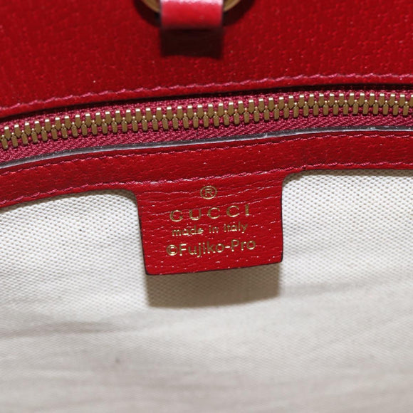 GUCCI GUCCI × Doraemon Micro GG Supreme Bag PVC 2way Beige 653952 Auth 149861SM