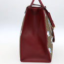 GUCCI GUCCI × Doraemon Micro GG Supreme Bag PVC 2way Beige 653952 Auth 149861SM-3