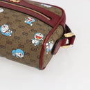 GUCCI GUCCI × Doraemon Micro GG Supreme Bag PVC Beige Gold 647784 Auth 149862SM-10