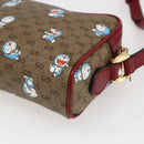 GUCCI GUCCI × Doraemon Micro GG Supreme Bag PVC Beige Gold 647784 Auth 149862SM-12