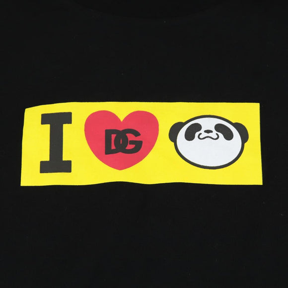 DOLCE&GABBANA D&G × Jujutsu Kaisen PANDA T-shirt cotton Black Auth 149884M