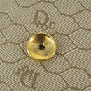Christian Dior Honeycomb Canvas Chain Shoulder Bag PVC Beige Gold Auth 149887-9