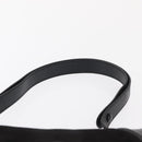 Salvatore Ferragamo Gancini Shoulder Bag Suede Black Gold Auth 149888V-14