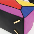 LOEWE Anagram Puzzle bag Shoulder Bag Leather 2way Multicolor Gold Auth 149889SM-16