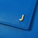 JACQUEMUS Shoulder wallet Leather Blue Gold Auth 149891M-17