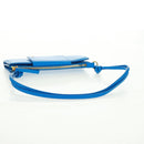 JACQUEMUS Shoulder wallet Leather Blue Gold Auth 149891M-7