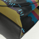 LOEWE Anagram Amazona 75 Hand Bag Leather 2way Blue Silver Auth 149898SM-19