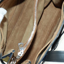 LOEWE Anagram Amazona 75 Hand Bag Leather 2way Blue Silver Auth 149898SM-10