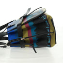 LOEWE Anagram Amazona 75 Hand Bag Leather 2way Blue Silver Auth 149898SM-3