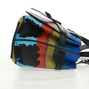 LOEWE Anagram Amazona 75 Hand Bag Leather 2way Blue Silver Auth 149898SM-4