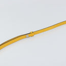 LOEWE Postal Small Hand Bag Leather 2way Yellow Silver Auth 149899SM-15