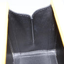 LOEWE Postal Small Hand Bag Leather 2way Yellow Silver Auth 149899SM-22