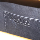 LOEWE Postal Small Hand Bag Leather 2way Yellow Silver Auth 149899SM-10